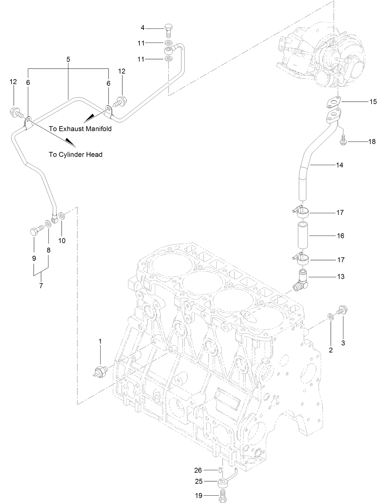 Lubrication Oil Pipe Assembly