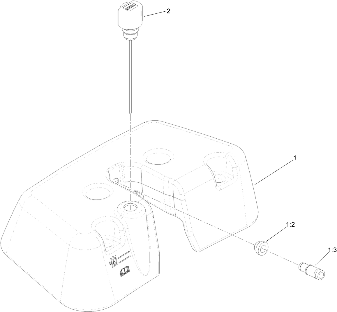 Leak Detector Tank Assembly No. 136-8545