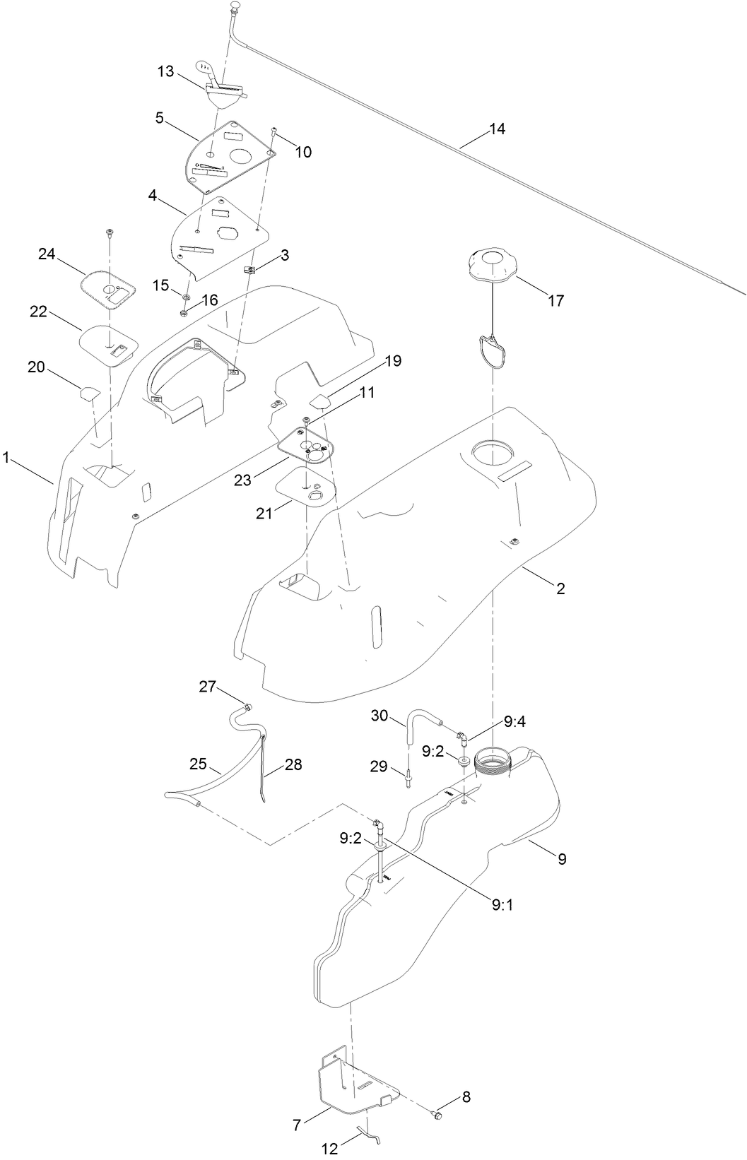 Body Styling and Fuel Pod Assembly