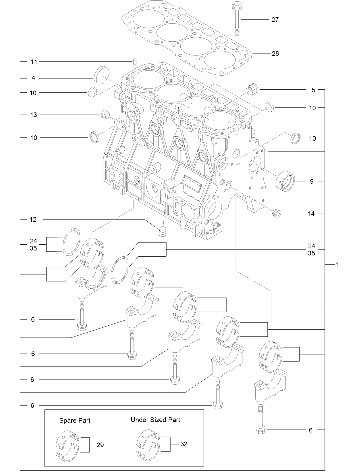 Cylinder Block Assembly