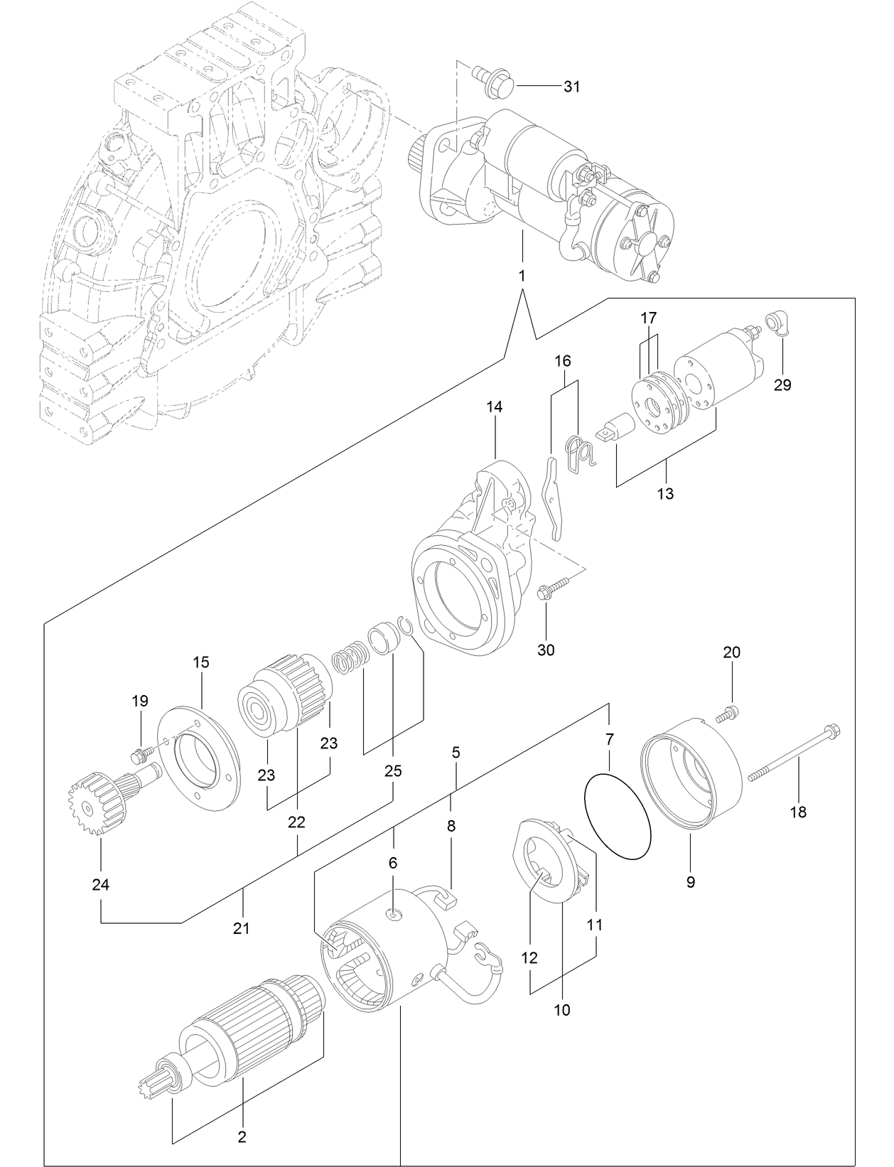 Starter Motor Assembly