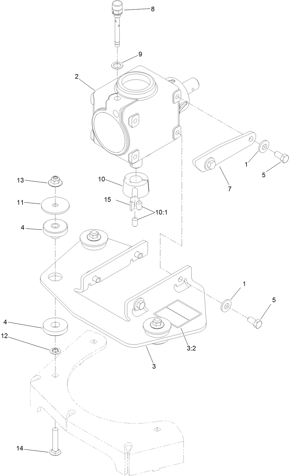 Gearbox and Mount Assembly