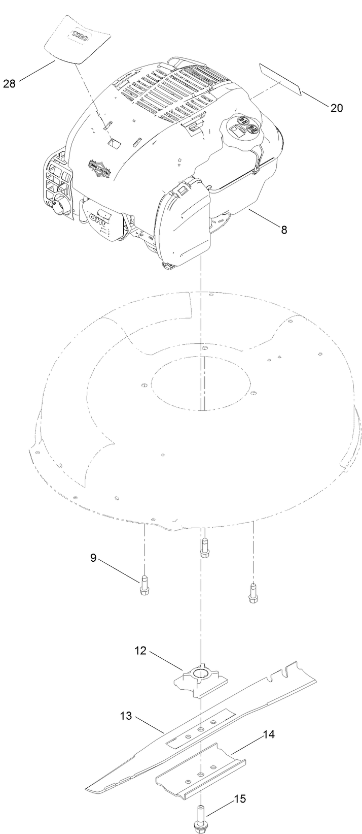 Engine and Blade Assembly