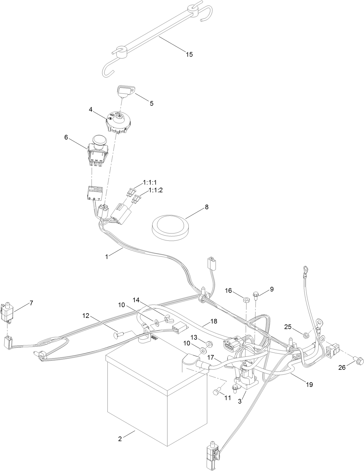 Battery and Electrical Assembly