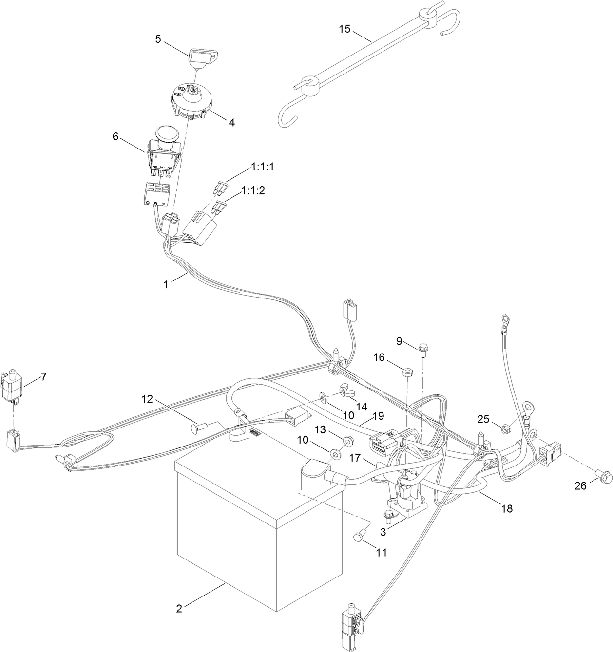 Battery and Electrical Assembly