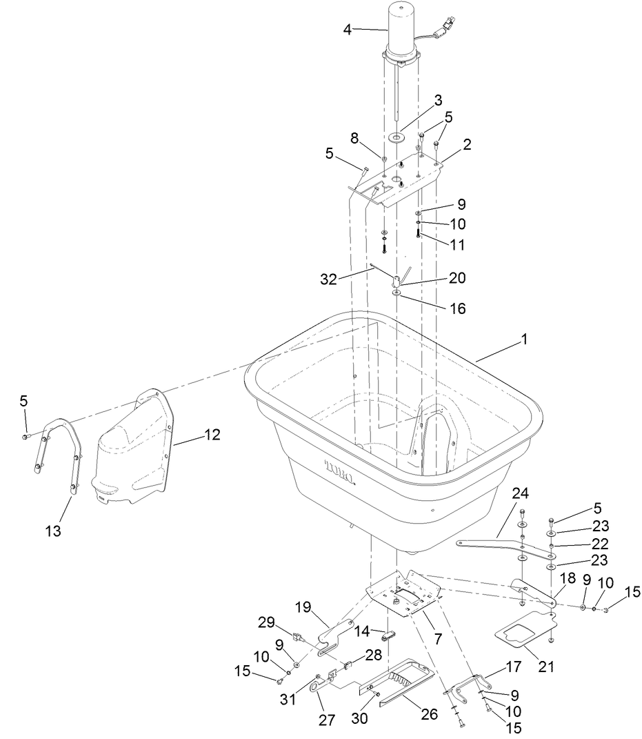 Spreader Hopper Assembly