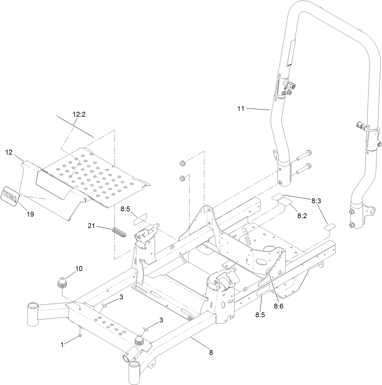 Frame and Roll-Over Protection System Assembly