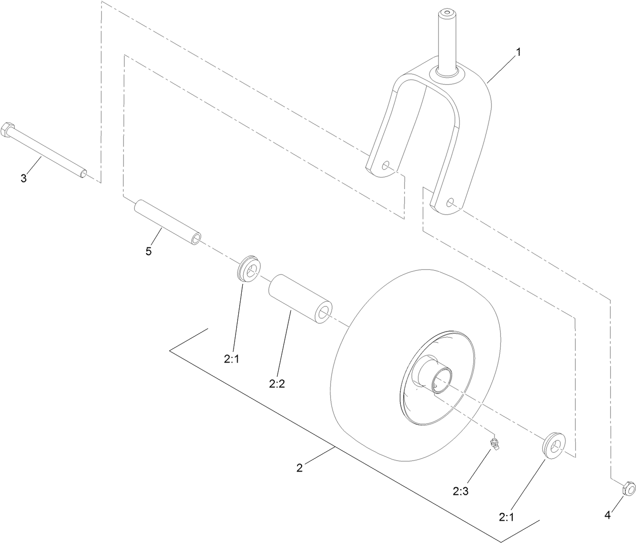 Front Caster Assembly