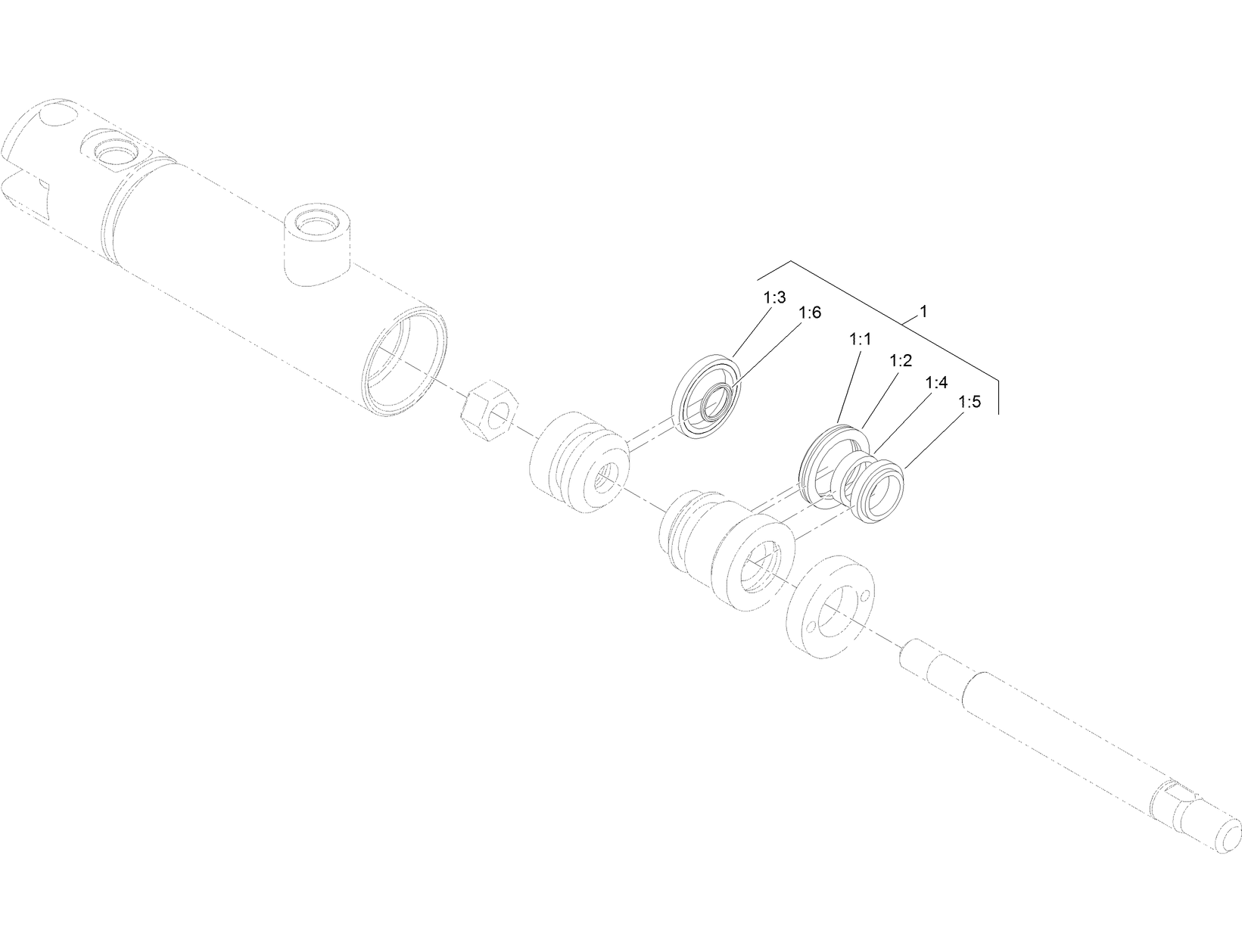 Hydraulic Cylinder Assembly No. 125-4463