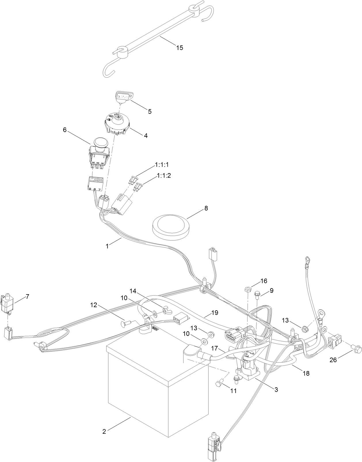 Battery and Electrical Assembly