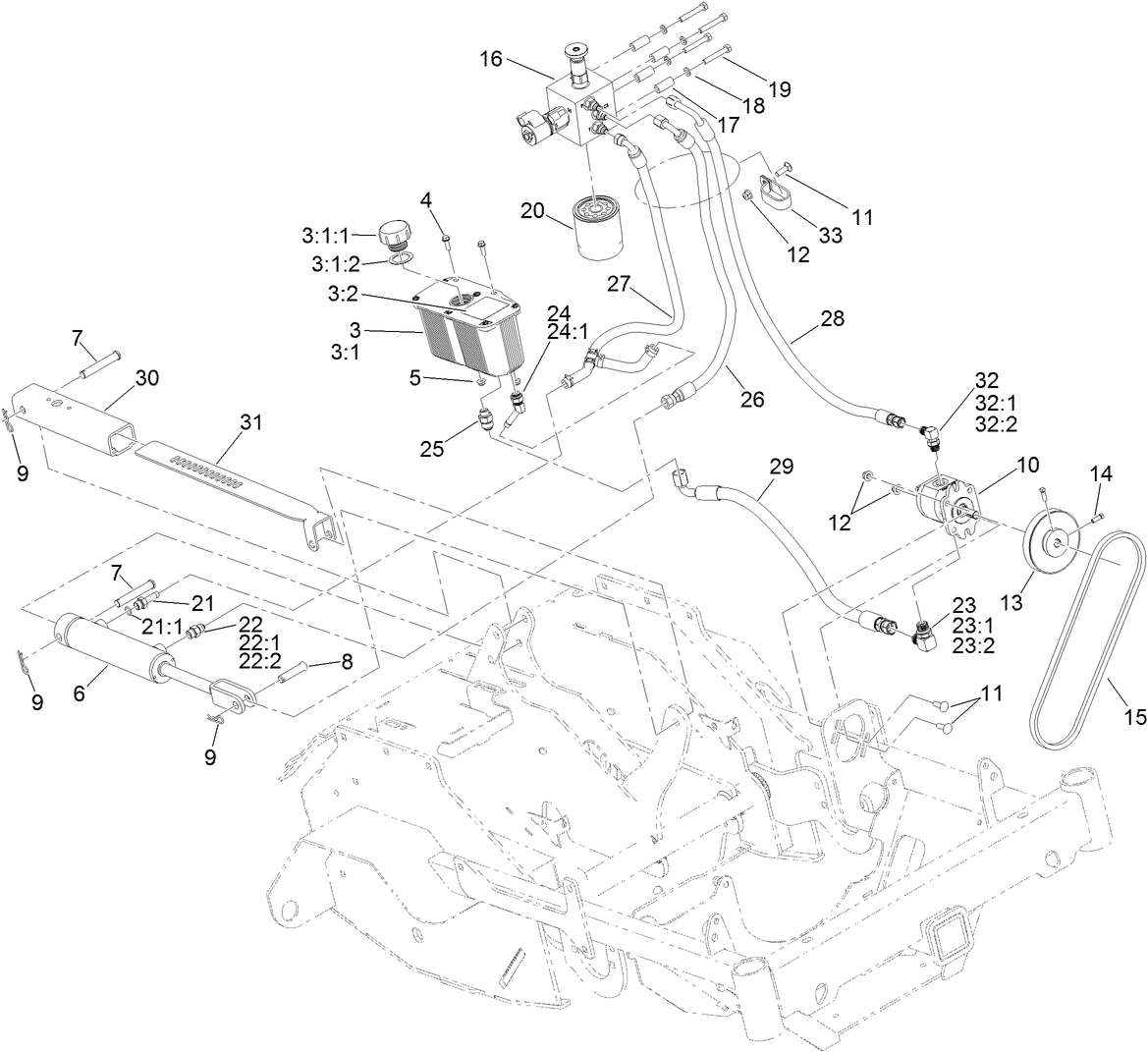 Auxiliary Hydraulic Assembly