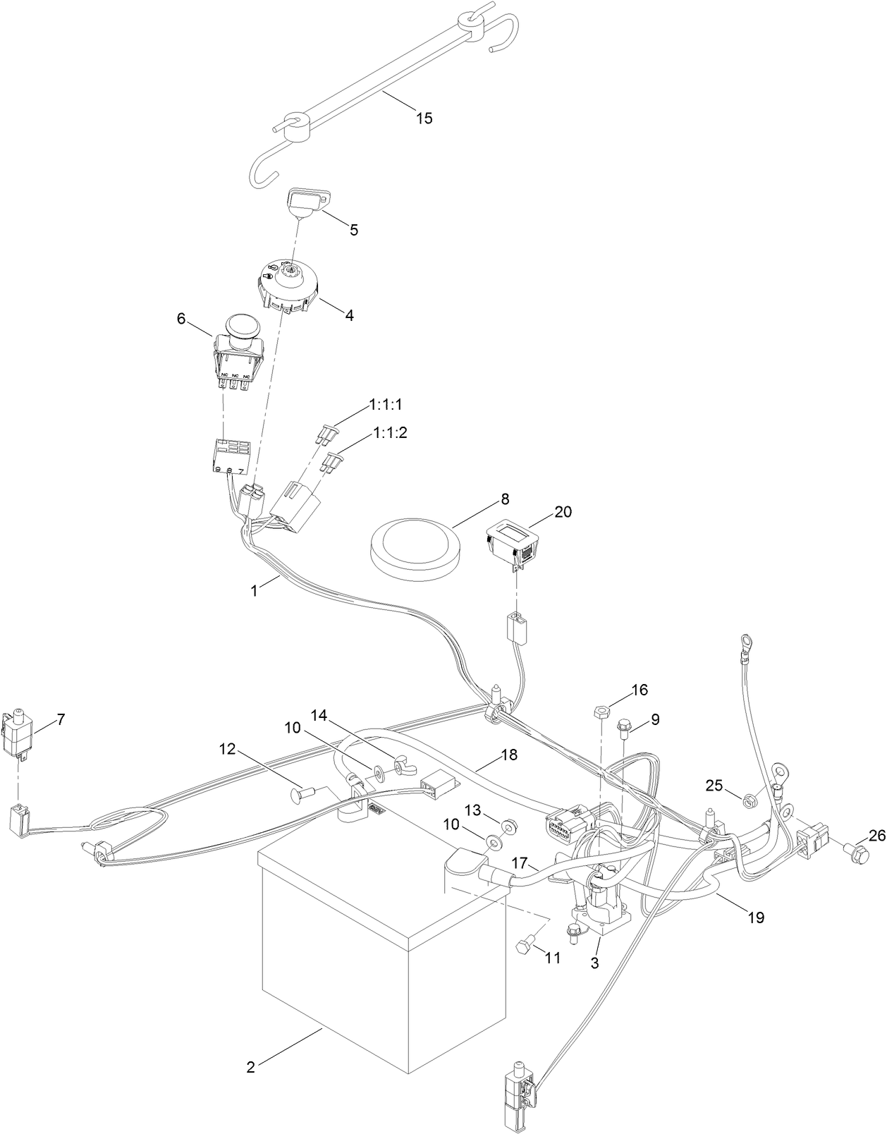 Battery and Electrical Assembly