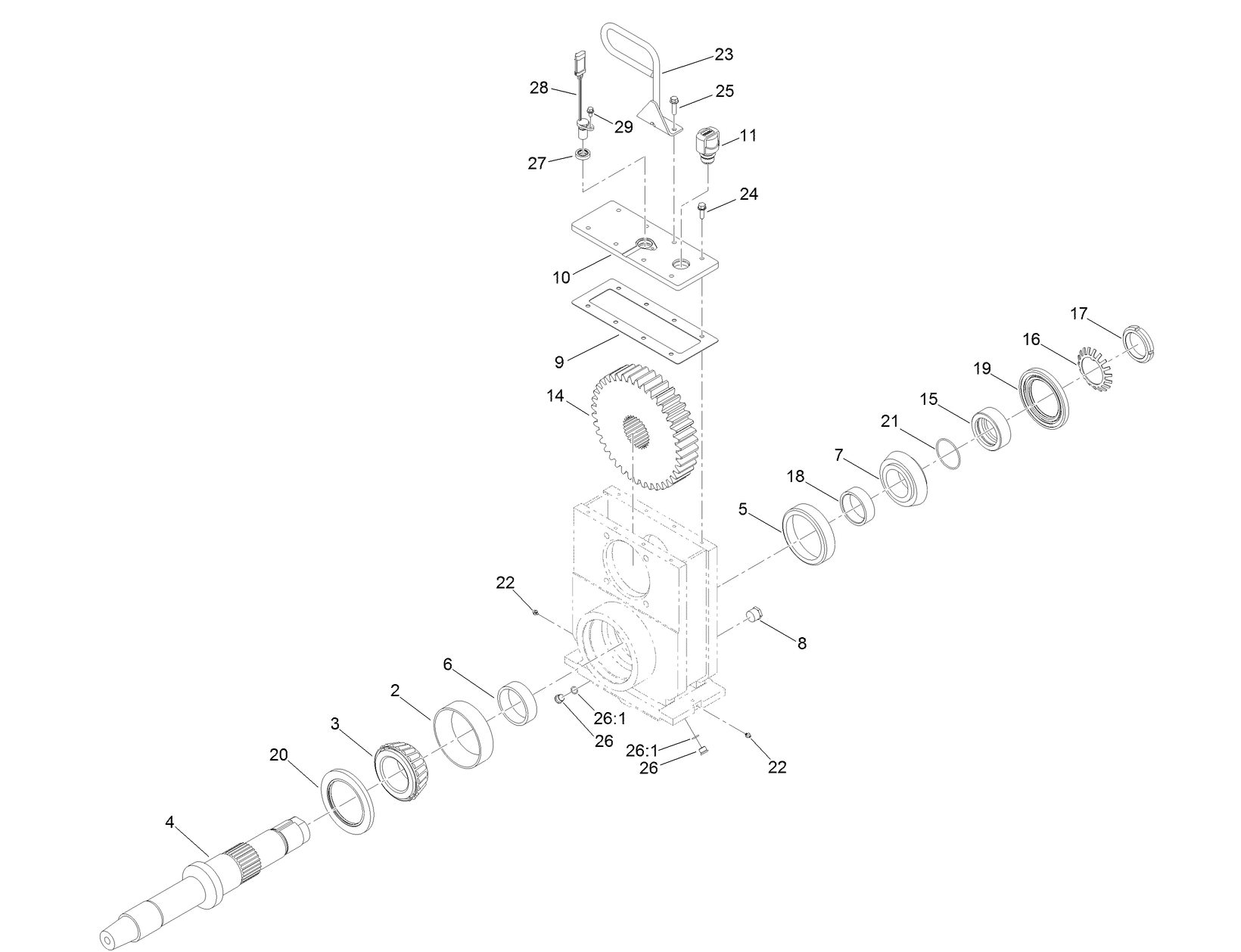 Rotary Gearbox Assembly No. 137-5287