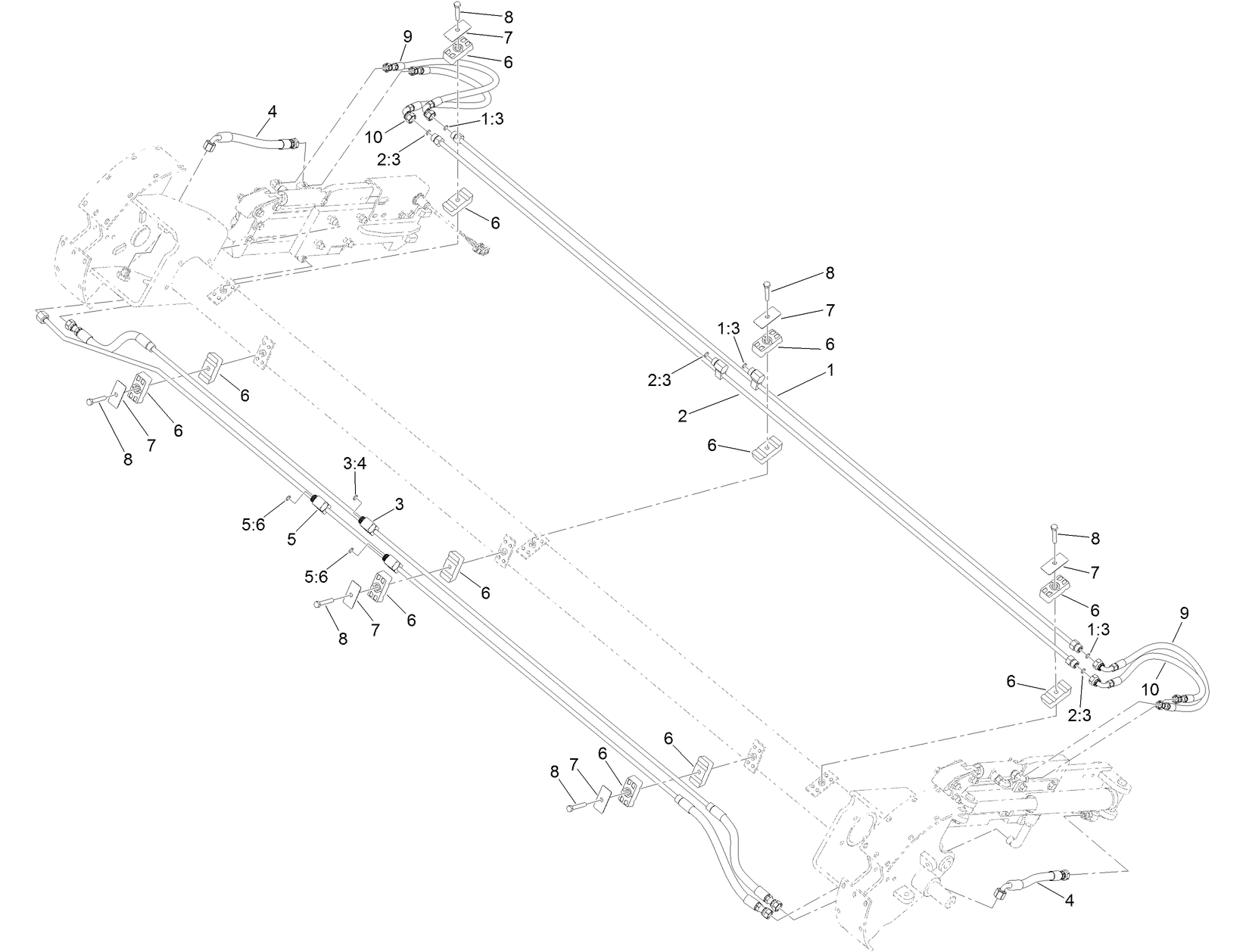 Arm Extension and Grippers  Hydraulic Hose and Tube Assembly