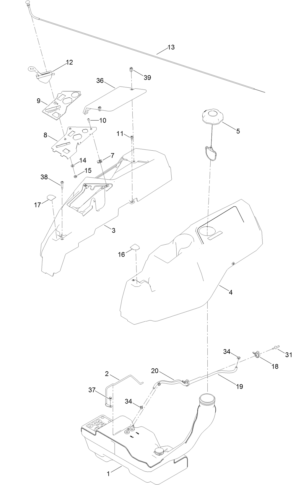 Body Styling and Fuel Tank Assembly