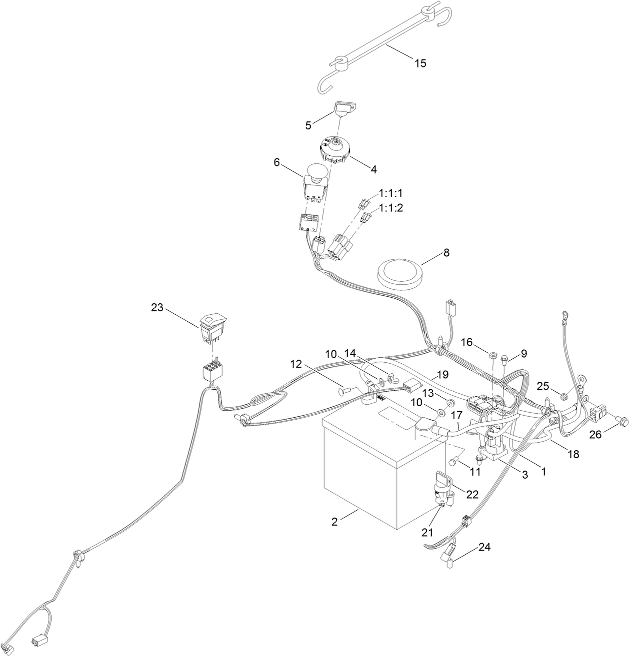Battery and Electrical Assembly