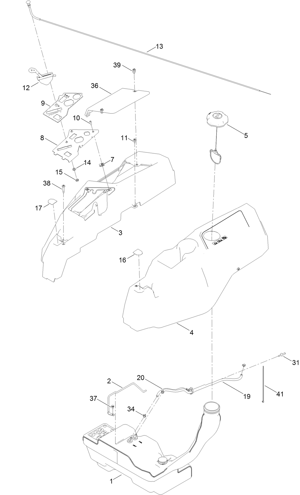 Body Styling and Fuel Tank Assembly