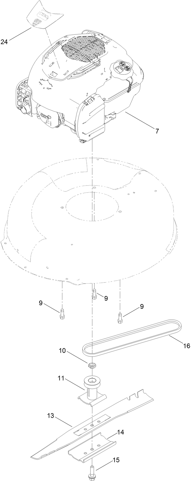 Engine and Blade Assembly