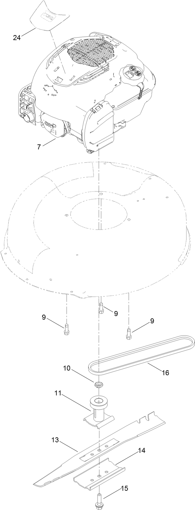 Engine and Blade Assembly