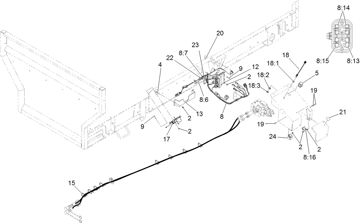 Wire Harness and Pocket Control Assembly