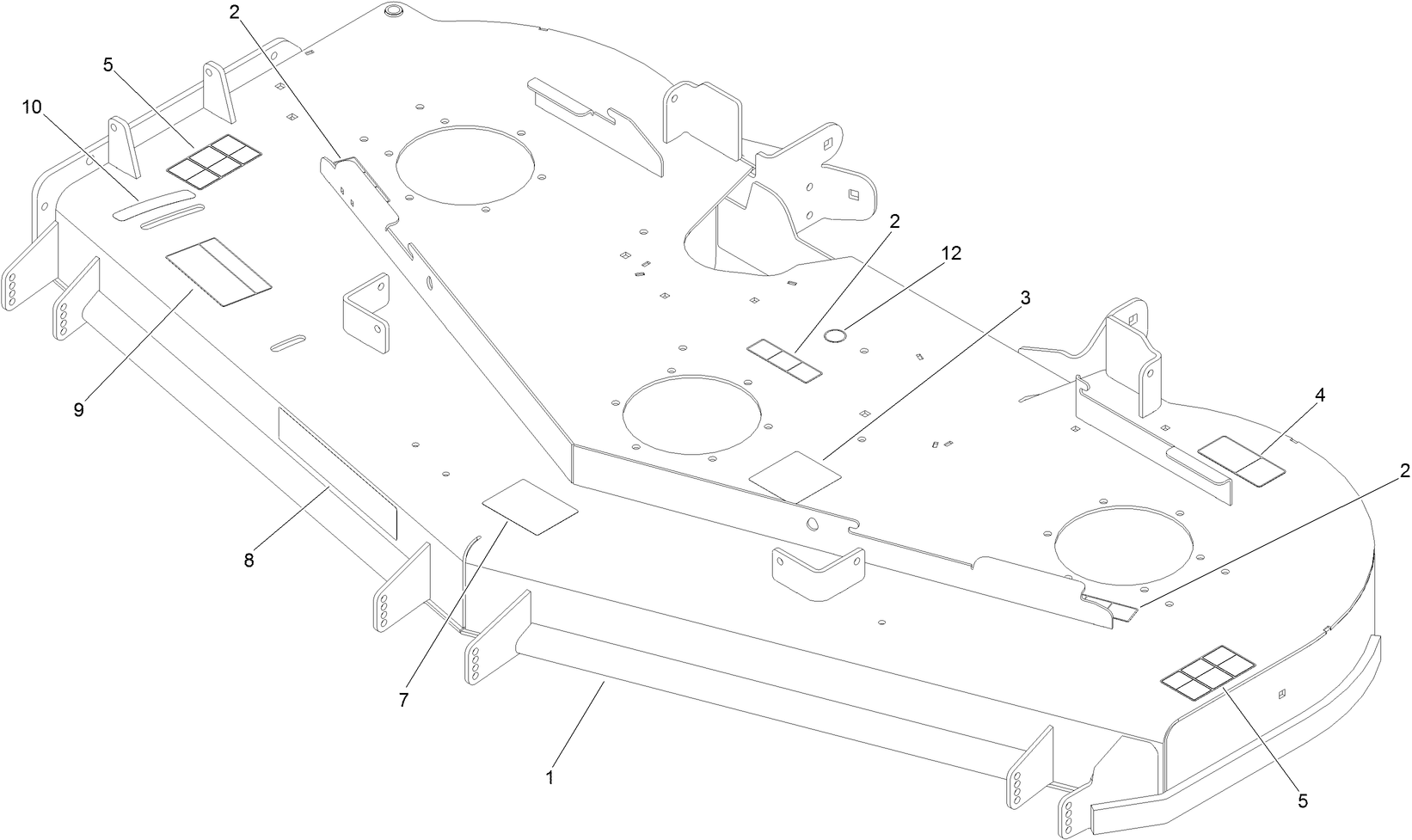Deck Decal Assembly No. 136-8636