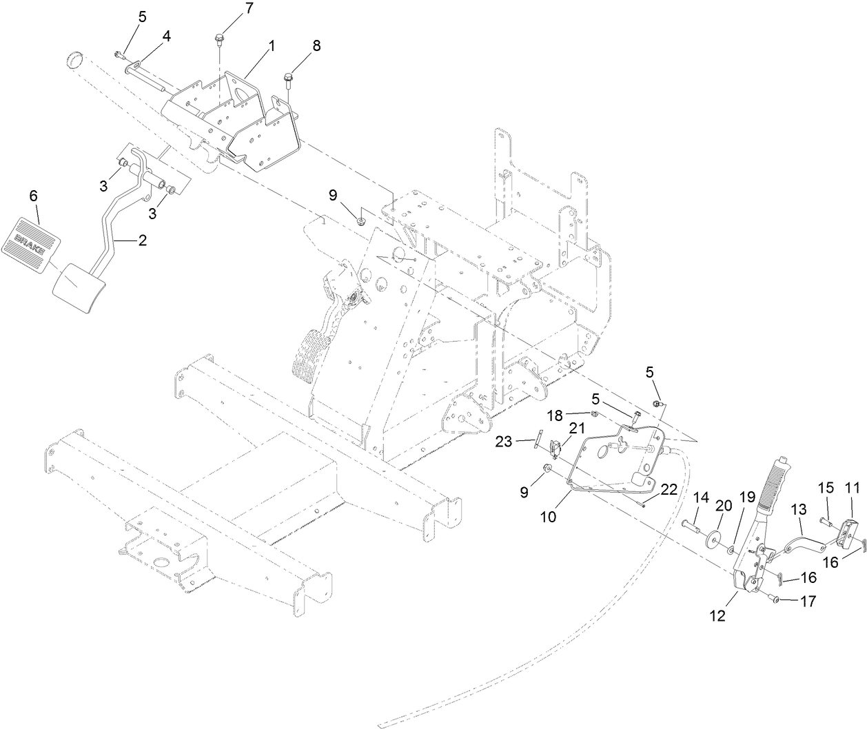 Pedal and Control Assembly