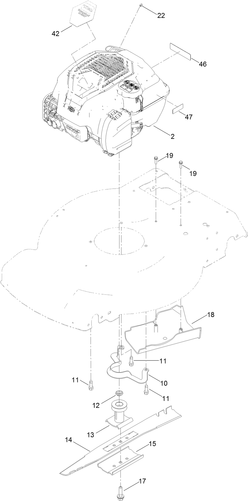 Engine and Blade Assembly