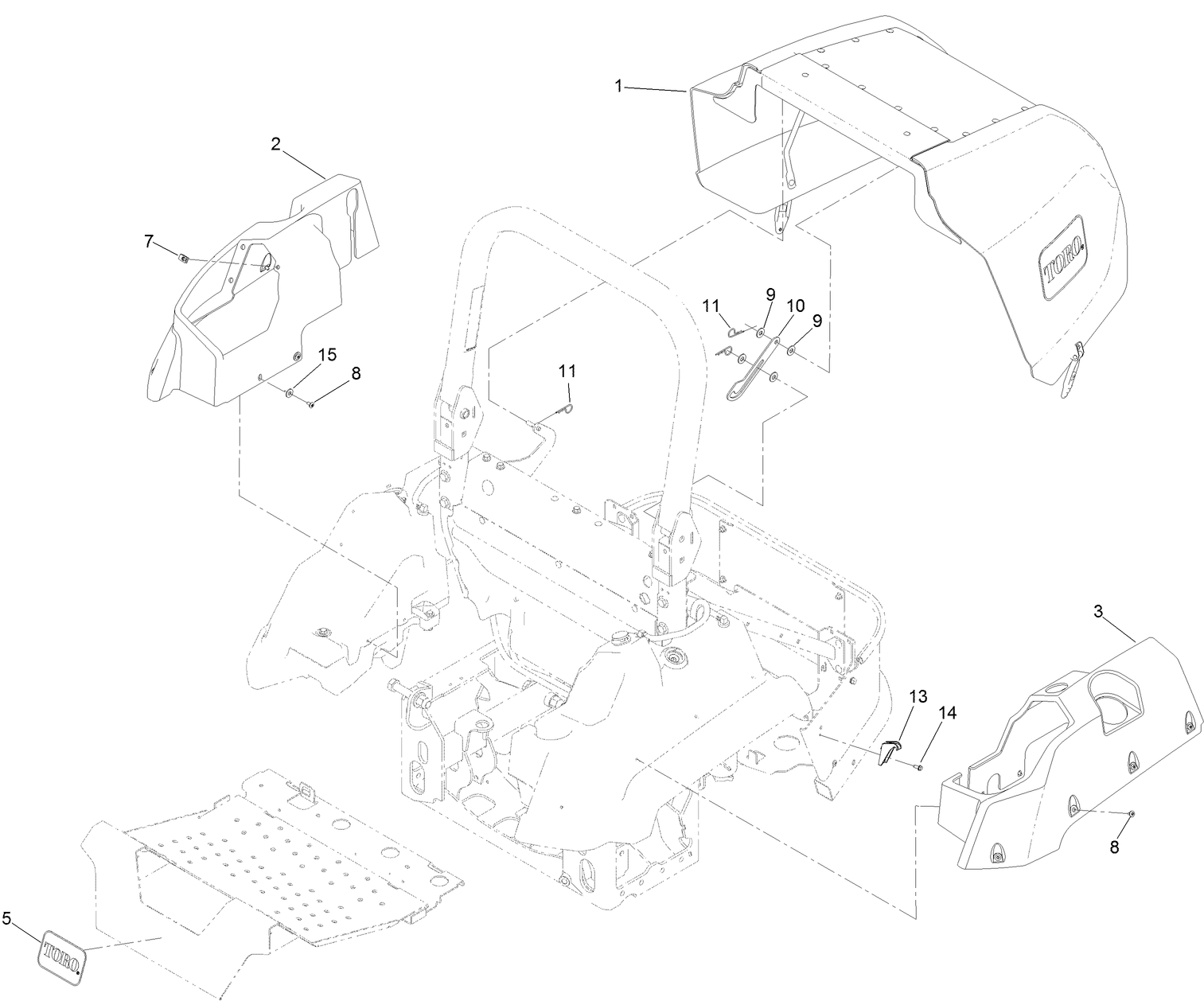 Hood and Tank Cover Assembly