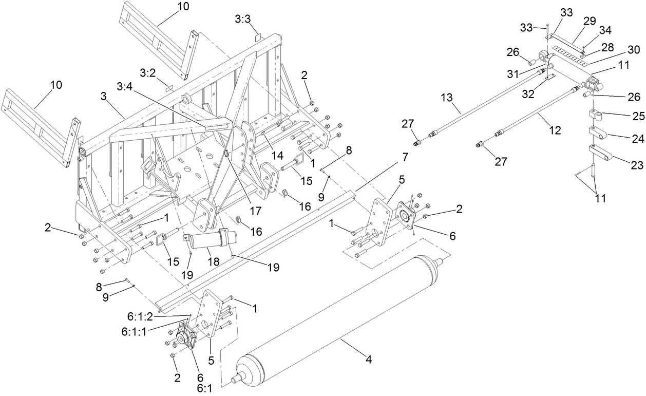 Frame and Roller Assembly