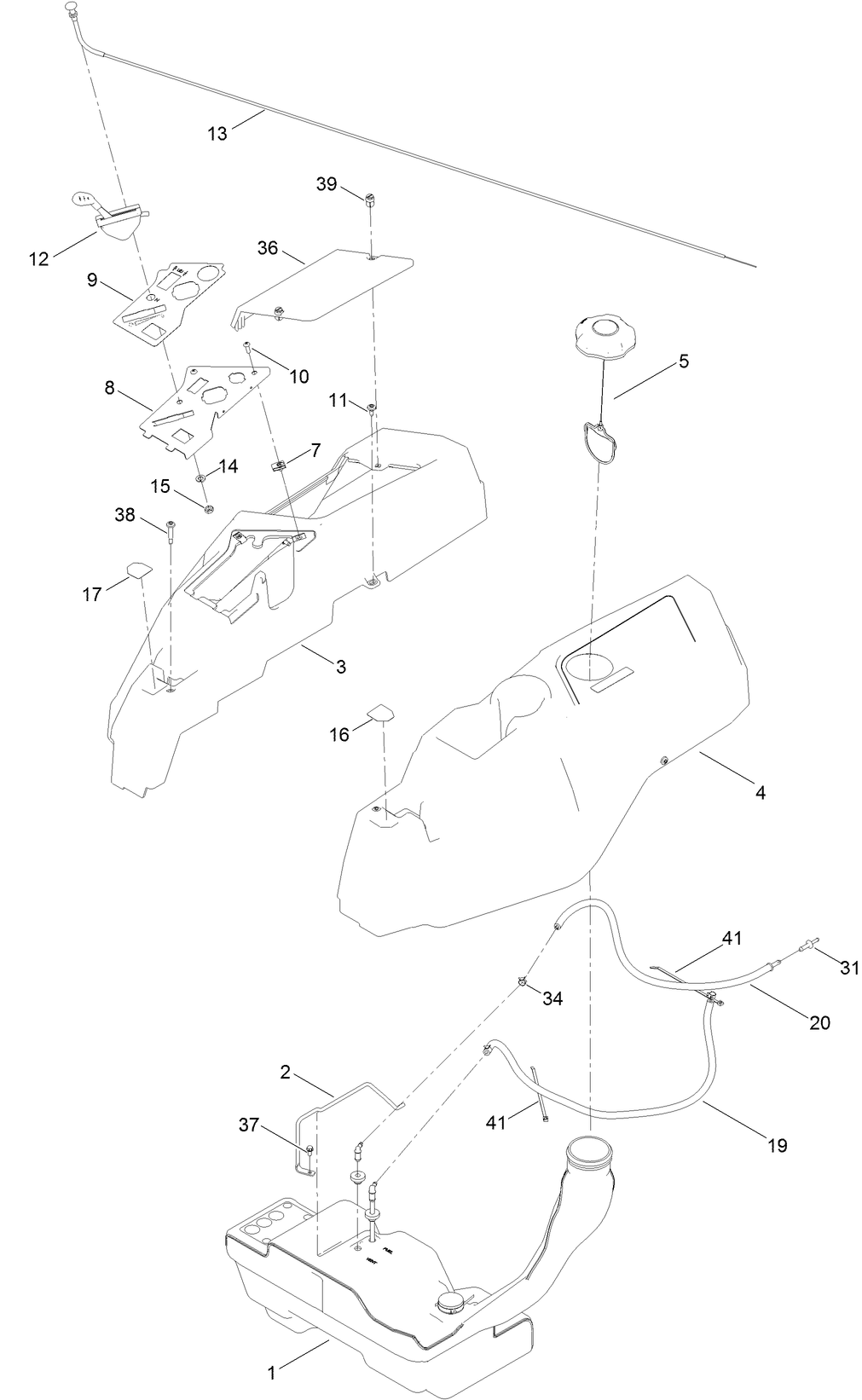 Body Styling and Fuel Tank Assembly