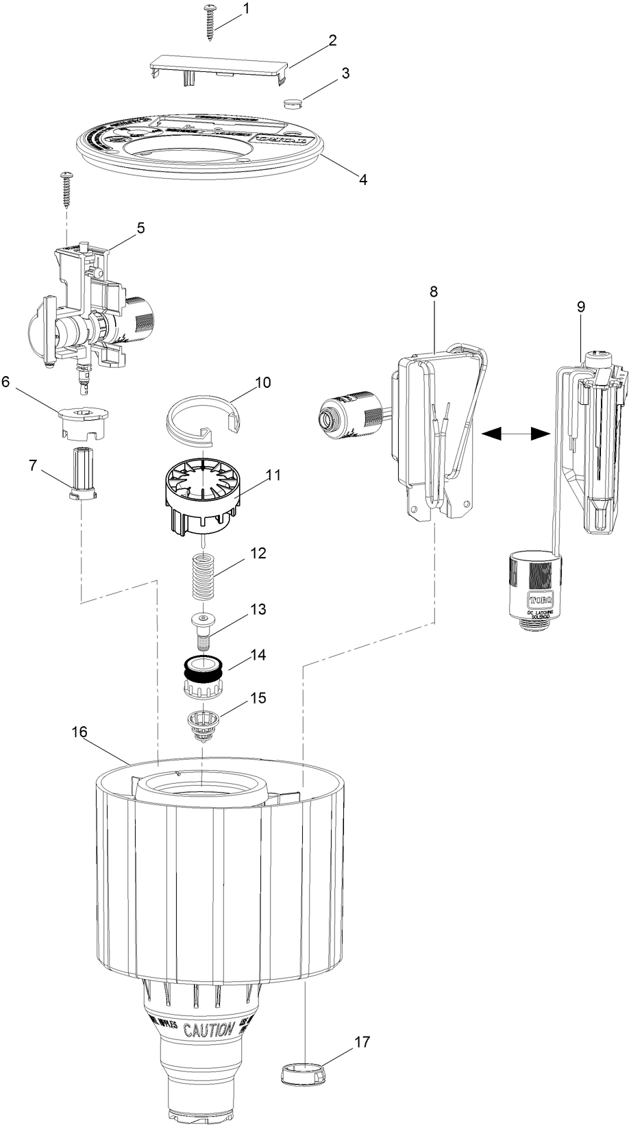 Golf Sprinkler Body, 1'' - INFINITY Series