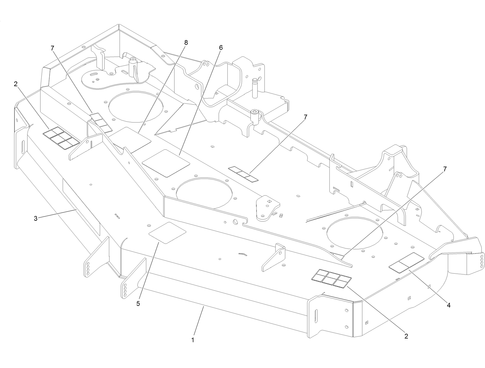 Deck Decal Assembly No. 136-8629