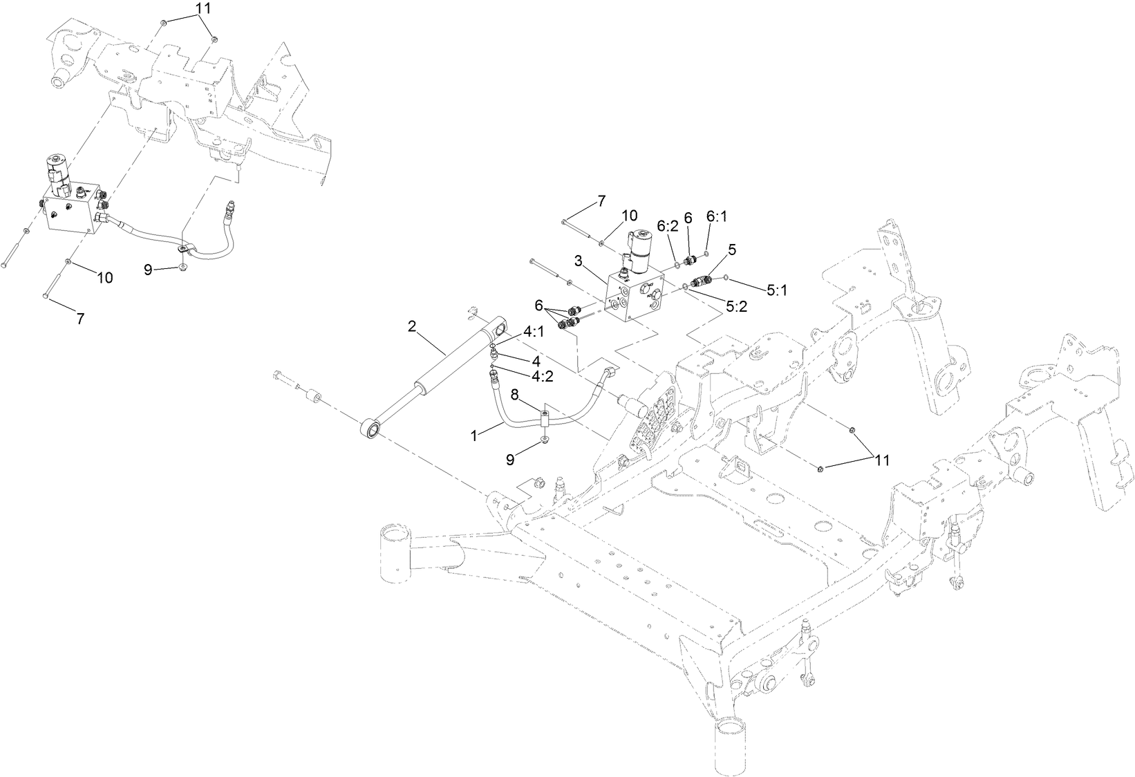 Wing Deck Hydraulic Lift Assembly