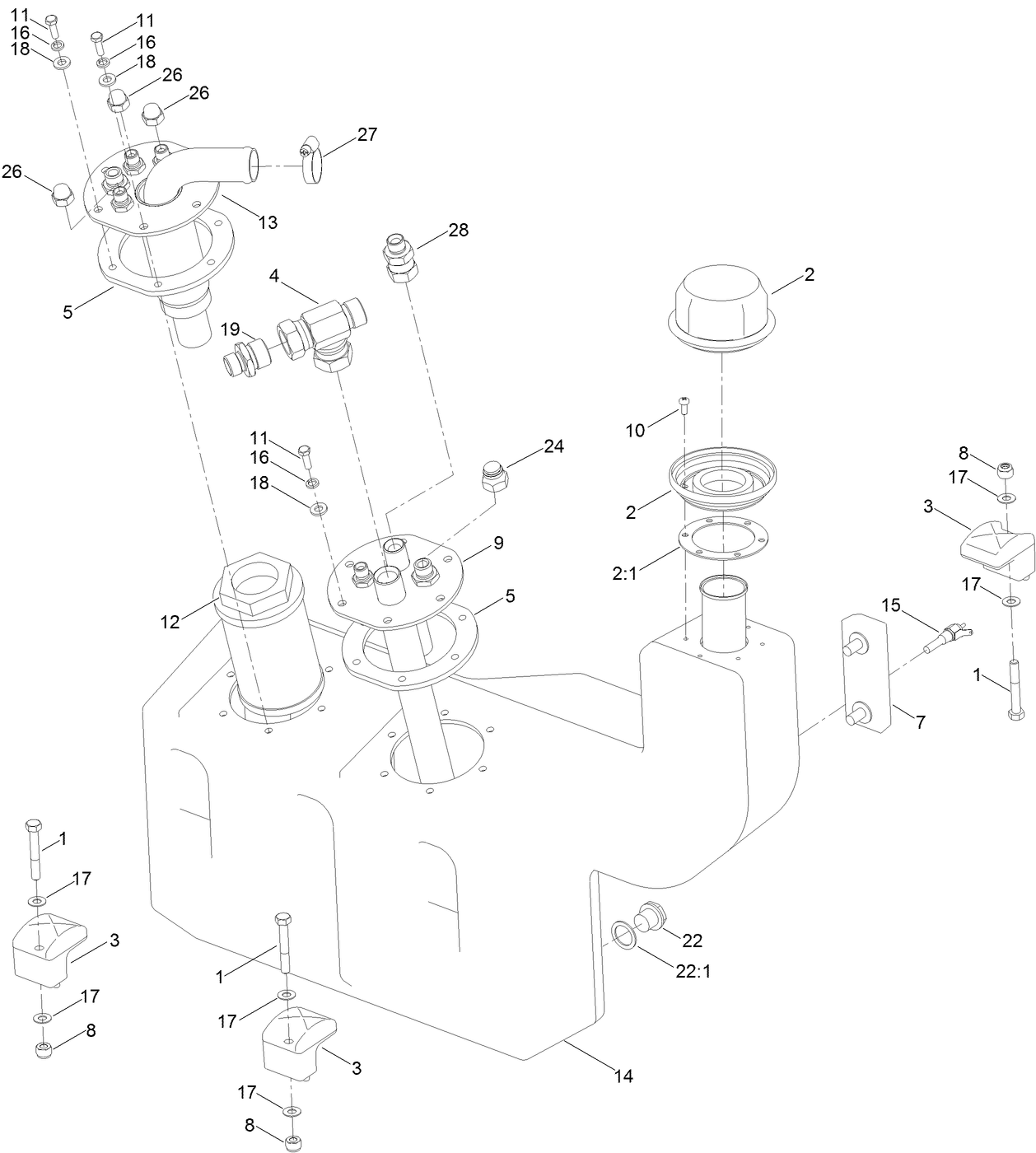 Hydraulic Oil Tank Assembly