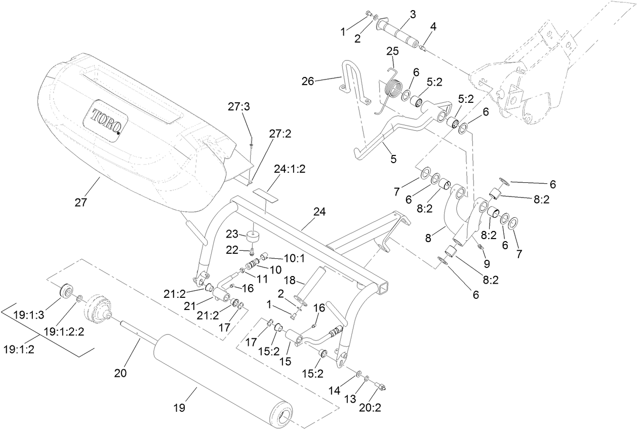 Right Pull Frame Assembly