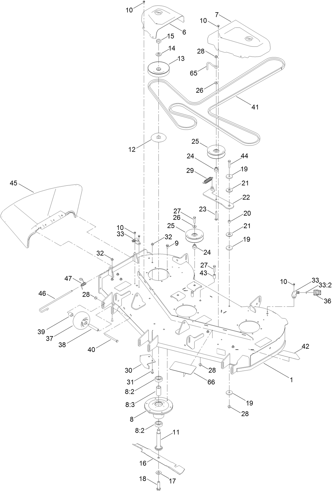 Deck and Belt Assembly