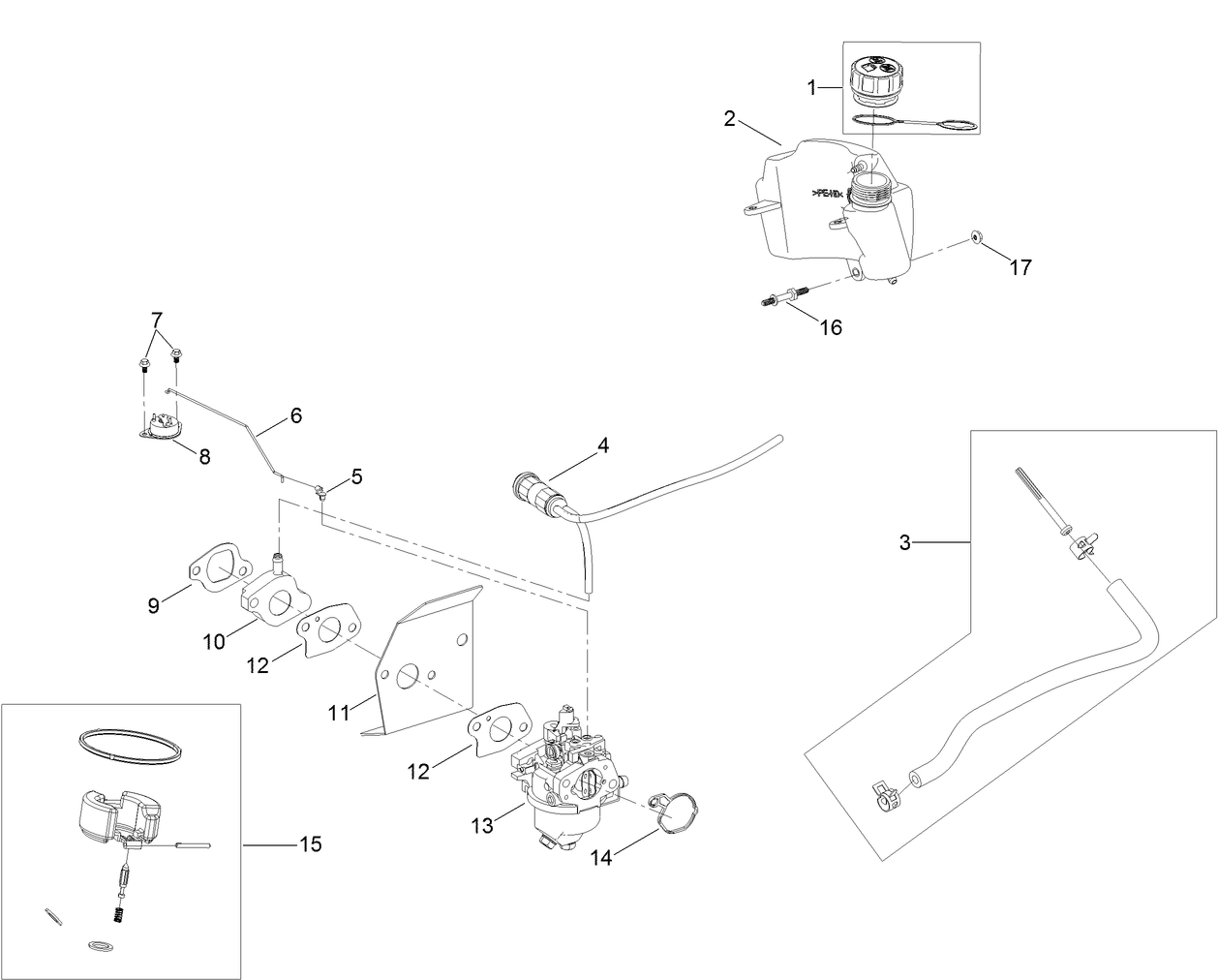 Fuel System and Carburetor Assembly