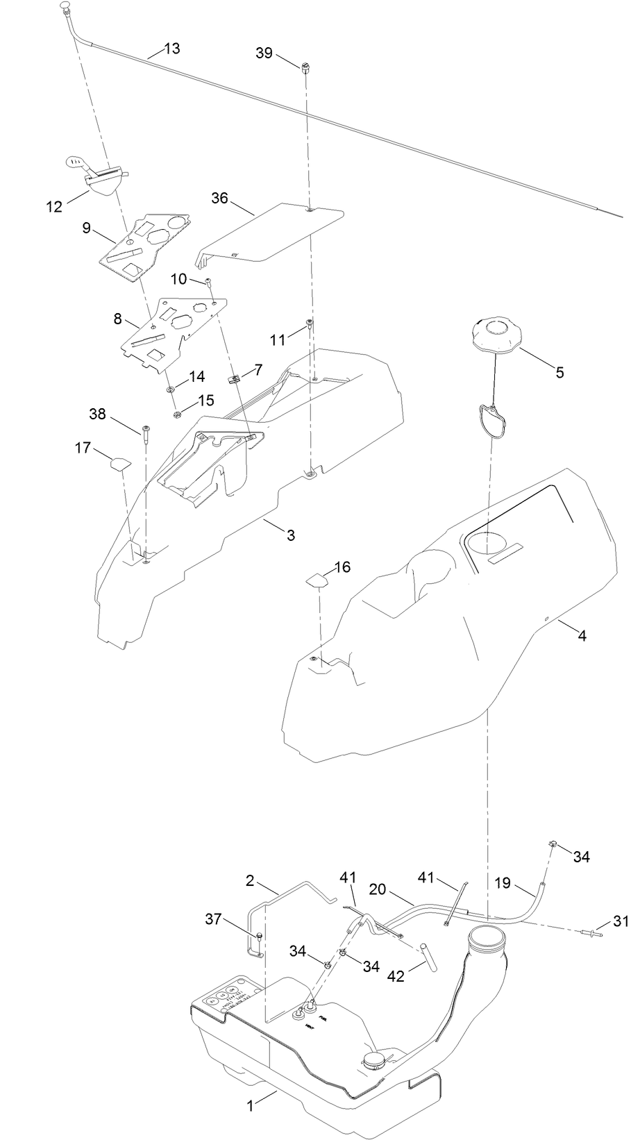 Body Styling and Fuel Tank Assembly
