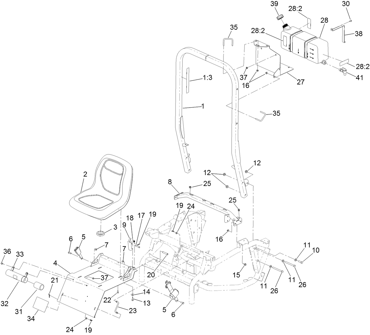 Roll-Over Protection System and Seat Assembly