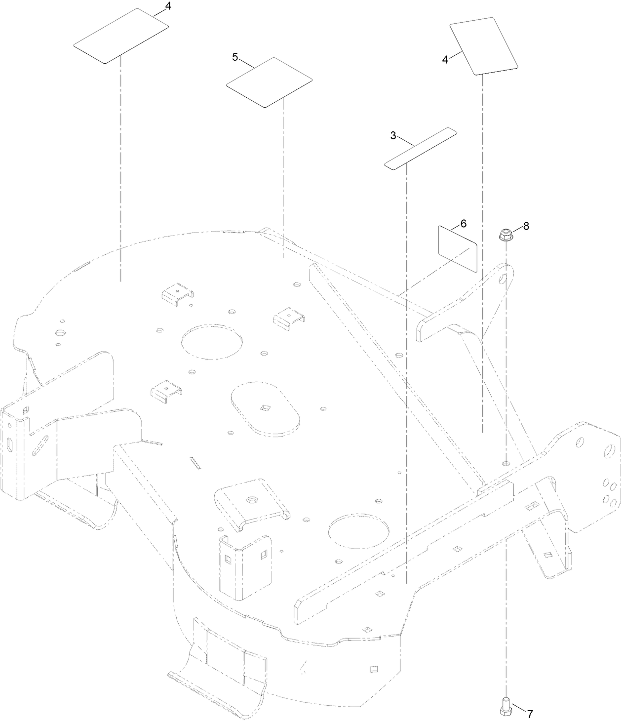 34 Inch Deck Decal Assembly No. 130-7017