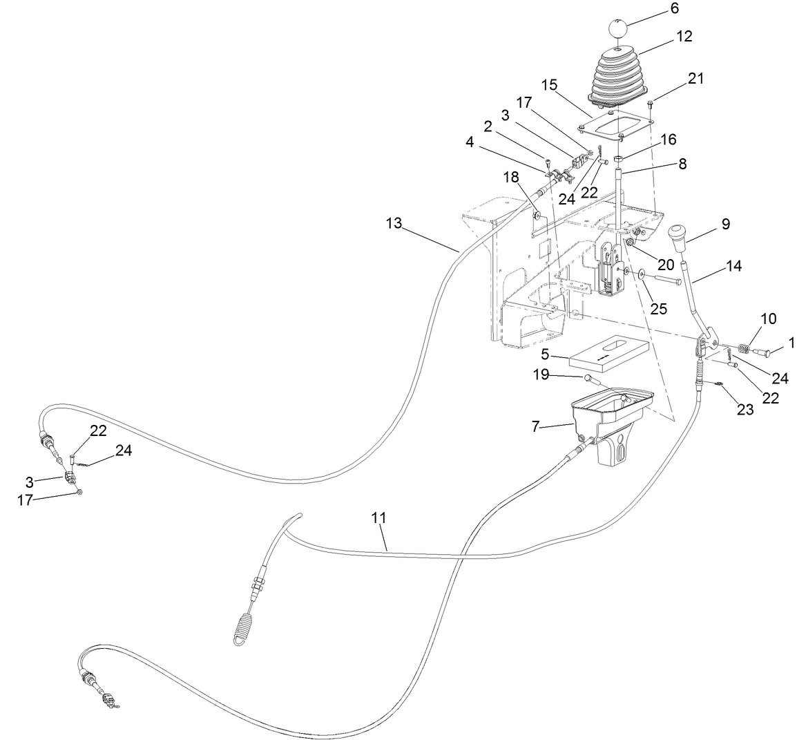 Gear Shift and Drift Lock Control Assembly