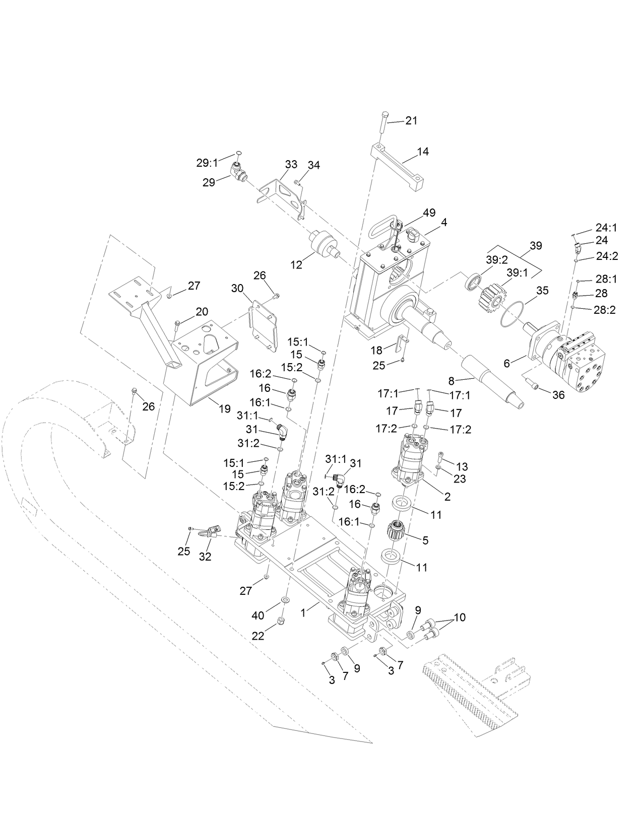 Carriage and Rotary Assembly
