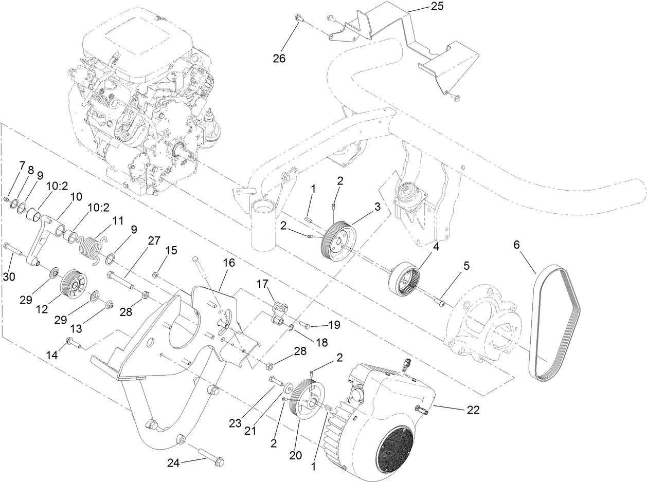 Generator and Engine Frame Assembly