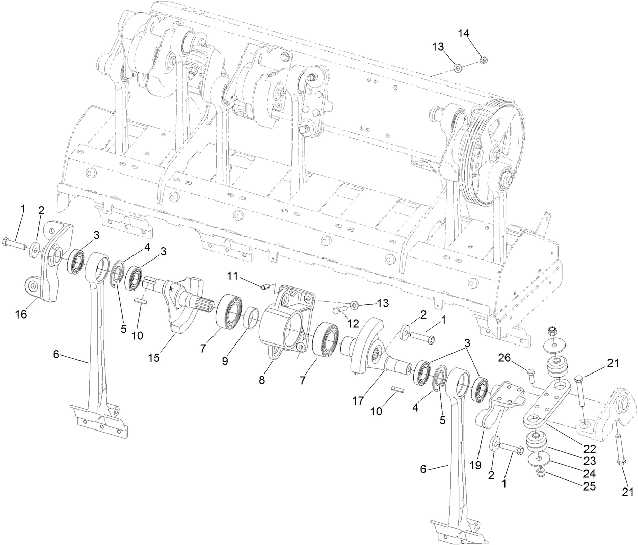 No. 3 and No. 4 Crankarm Assembly
