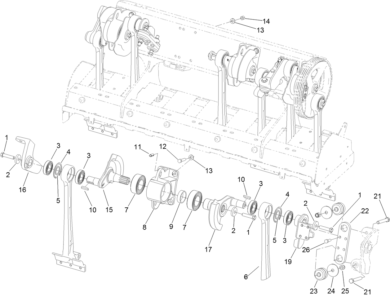 No. 5 and No. 6 Crankarm Assembly