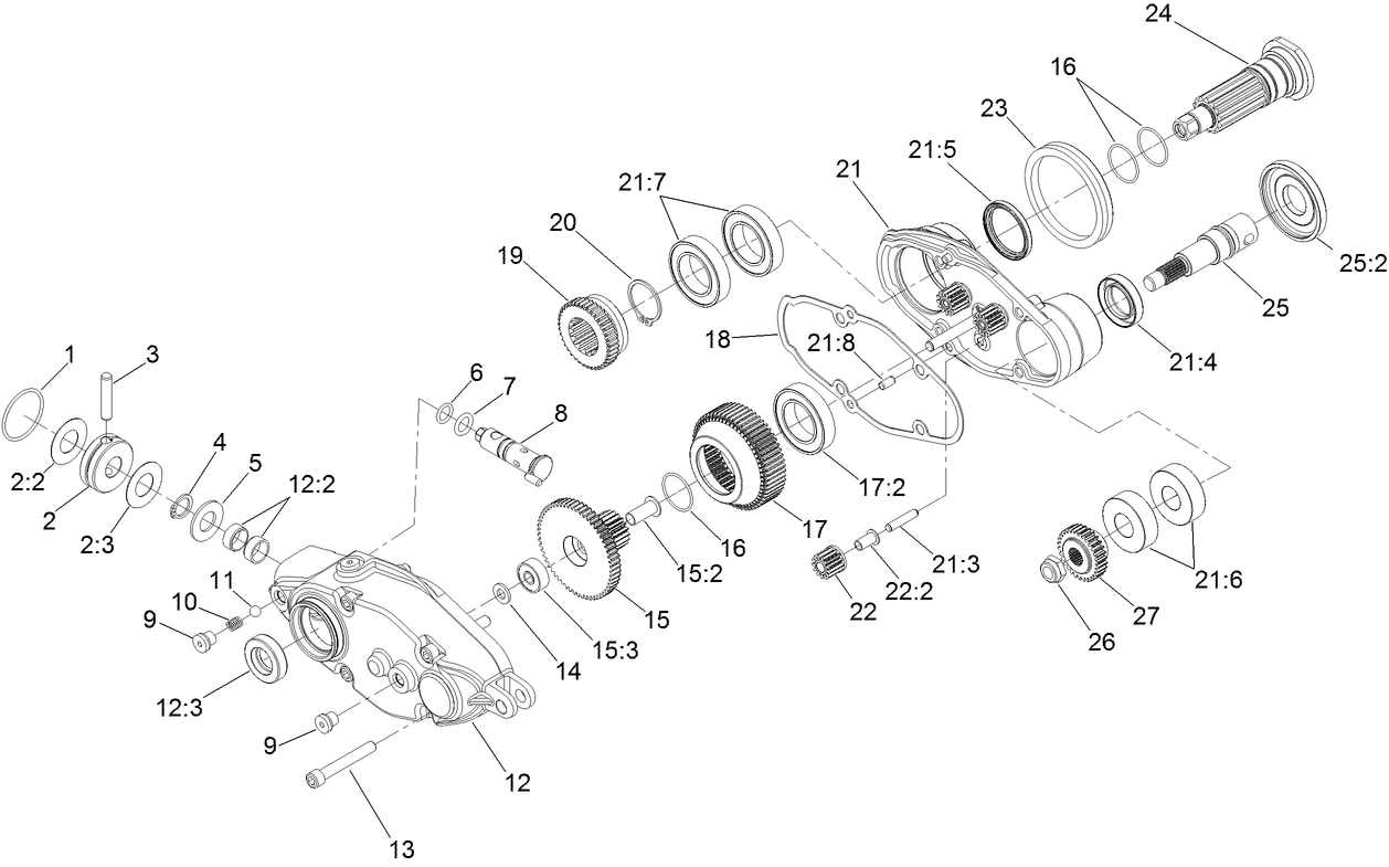 5 Inch Groomer Drive Box Assembly No. 137-0950
