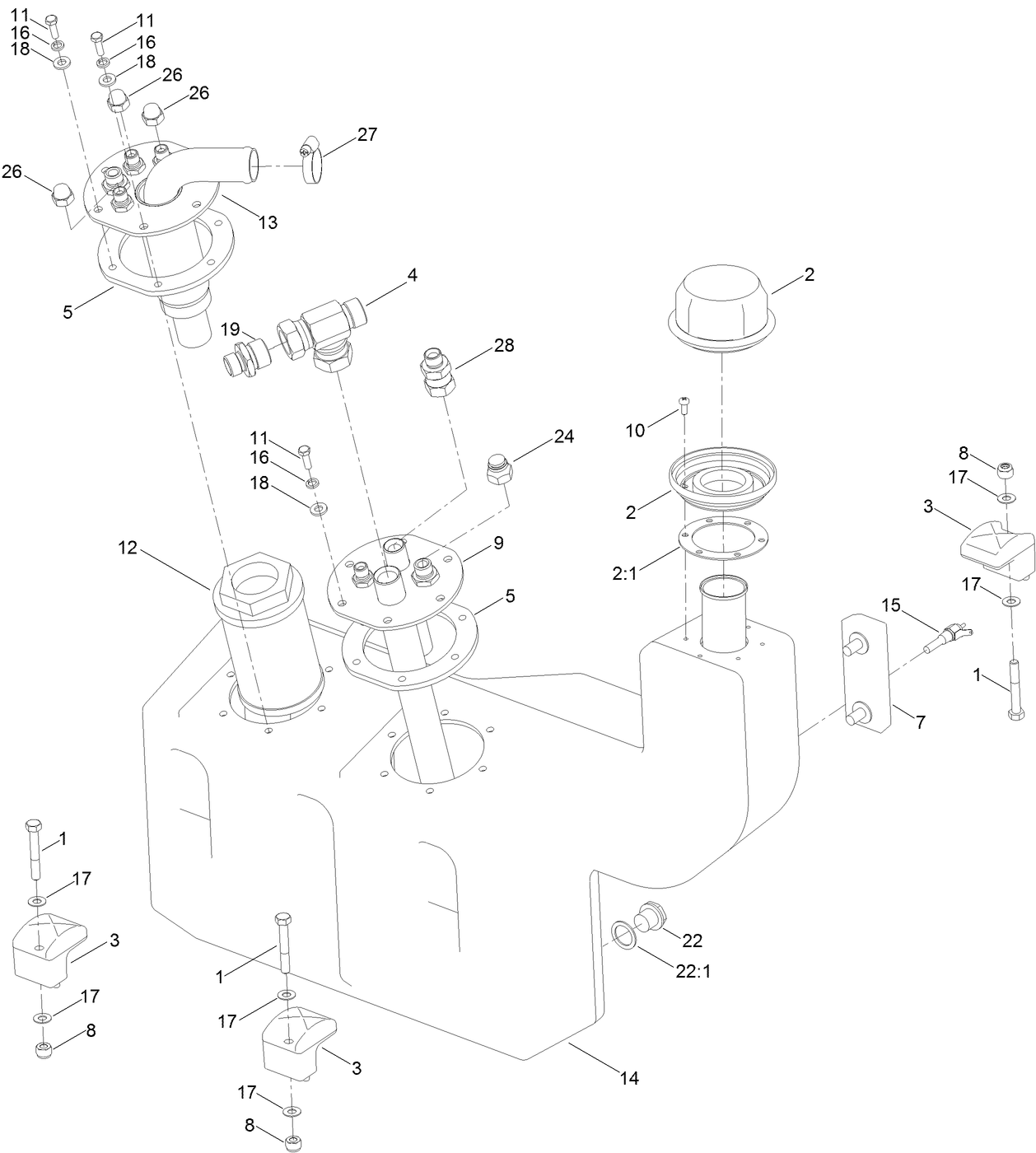 Hydraulic Oil Tank Assembly
