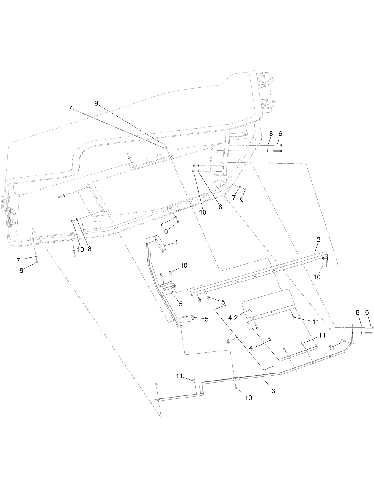 Front Hood Support Assembly No. 133-9530