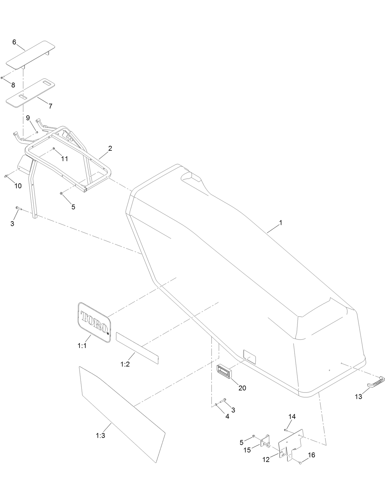 Front Hood Assembly No. 133-9530