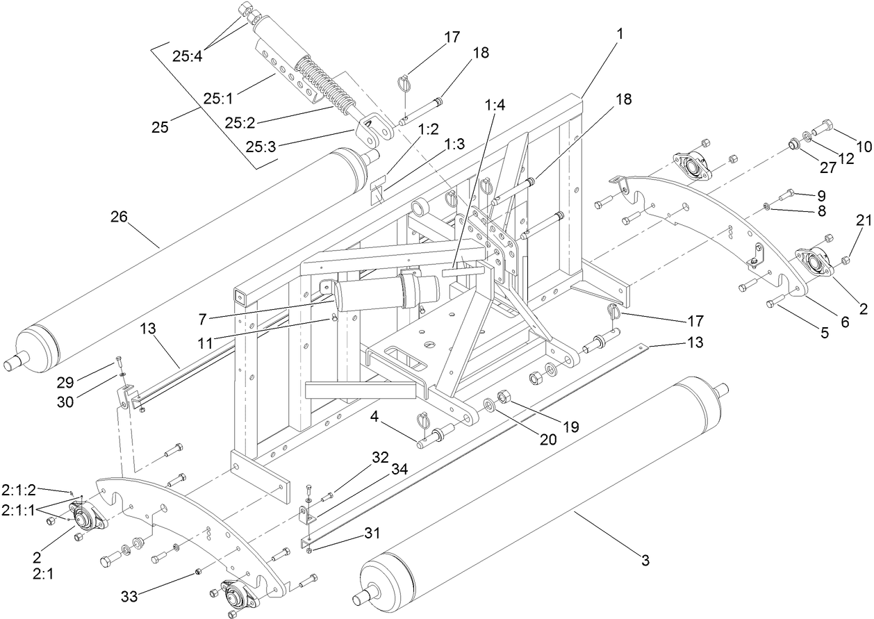 Frame and Roller Assembly